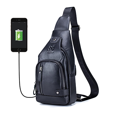 Bull Captain Leather Chest Bag