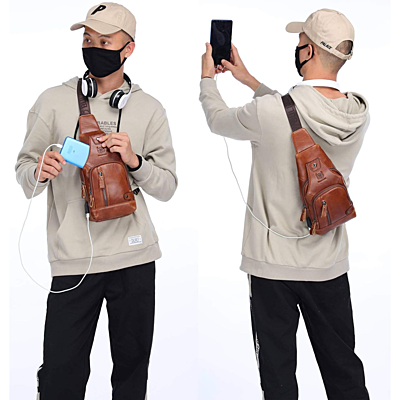 Bull Captain Leather Chest Bag Bull Captain Leather Chest Bag