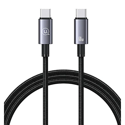USAMS USB C-C Braided Cable 60W 1.2M USSJ661