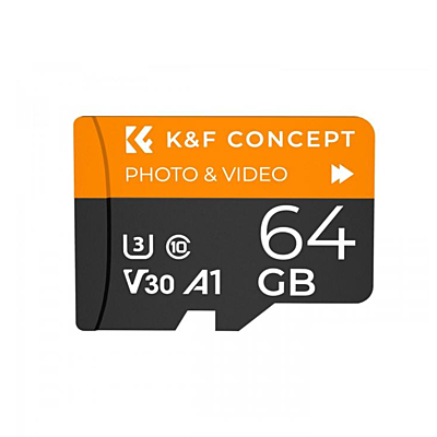K&F 64G MICRO SD CARD U3/V30/A1 WITH ADAPTER MEMORY CARD(KF42.0012)