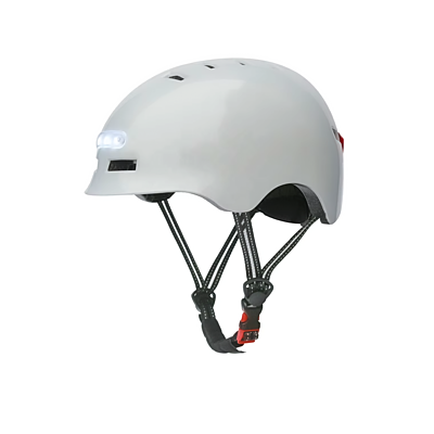 KUYOU Scooter Helmet With Light Gloss White