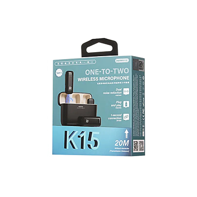 REMAX  2 in 1 Wireless radio microphone K15 TYPE C
