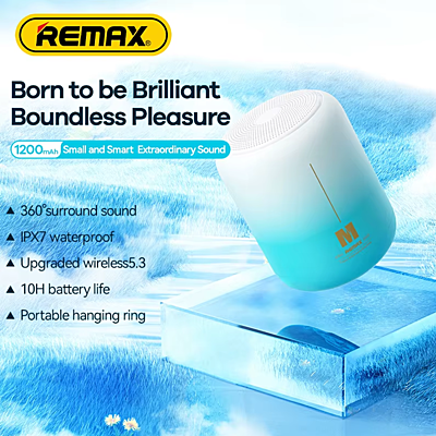 REMAX Aircity Series Portable Wireless speaker RB-M1 Blue REMAX Aircity Series Portable Wireless speaker RB-M1 Blue
