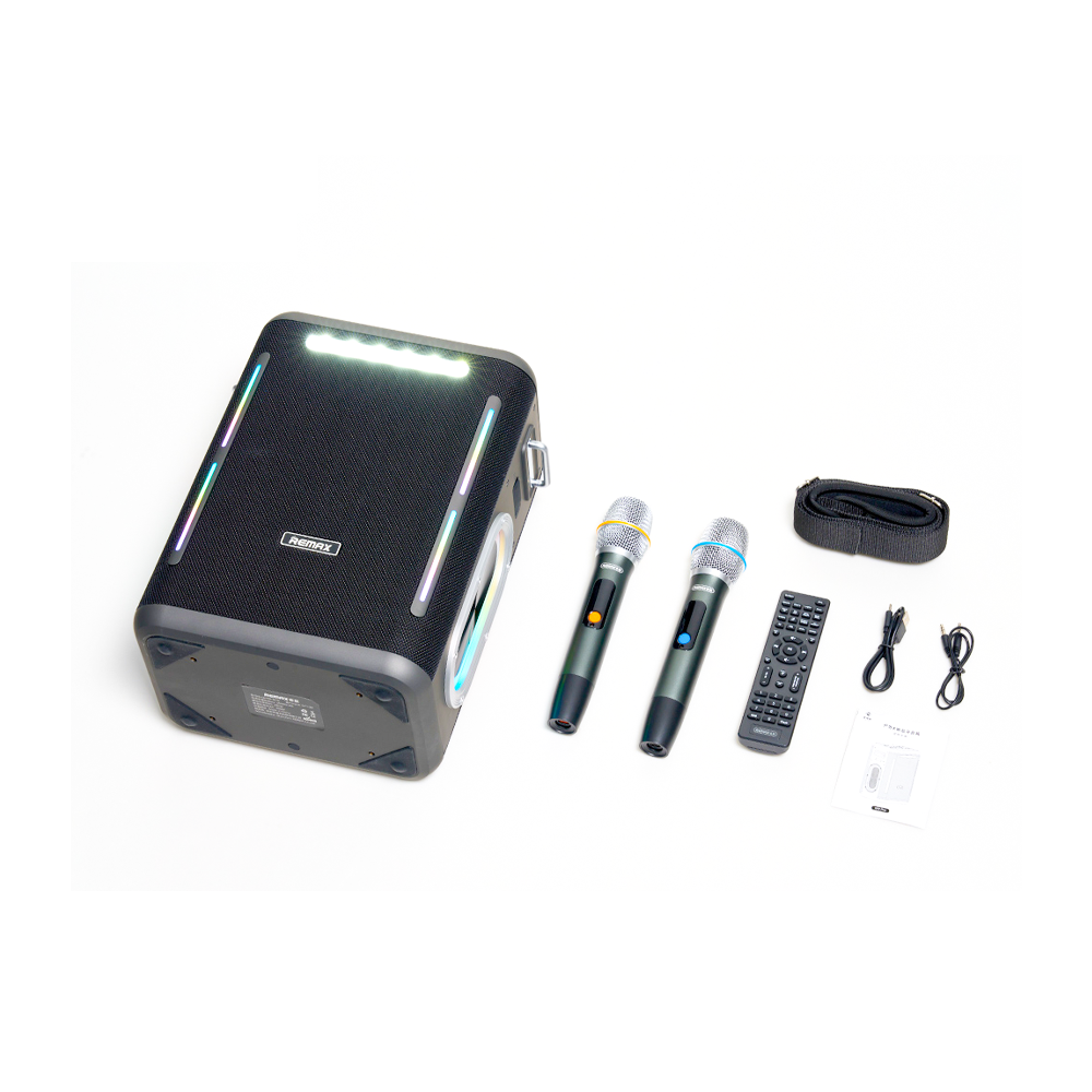 REMAX Shooyuen Series 300W Portable Wireless Speaker with Lights RB-M70 REMAX Shooyuen Series 300W Portable Wireless Speaker with Lights RB-M70