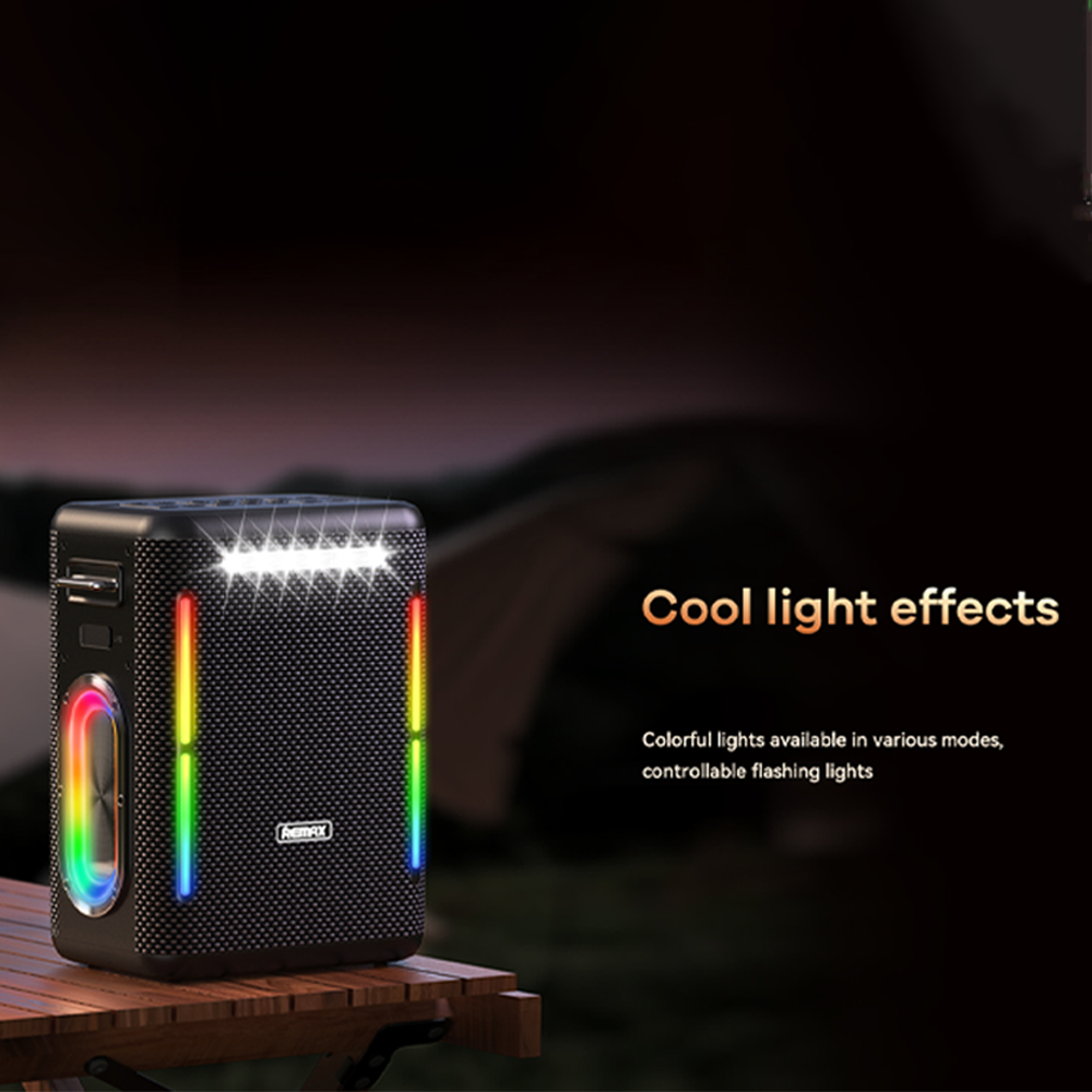 REMAX Shooyuen Series 300W Portable Wireless Speaker with Lights RB-M70 REMAX Shooyuen Series 300W Portable Wireless Speaker with Lights RB-M70