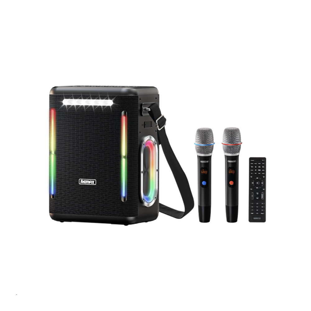 REMAX Shooyuen Series 300W Portable Wireless Speaker with Lights RB-M70 REMAX Shooyuen Series 300W Portable Wireless Speaker with Lights RB-M70
