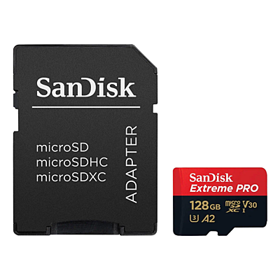 SanDisk Extreme Pro 128GB microSDXC 200MB/s UHS-1 Card( SDSQXCD)