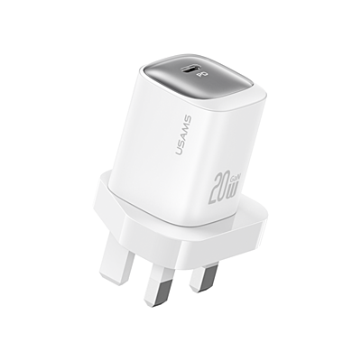 USAMS 30W USB C Gan Charger White