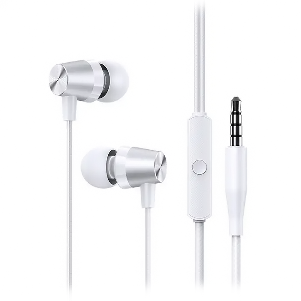 USAMS Earphones with Microphone EP-42, 3.5mm, 1.2m, White