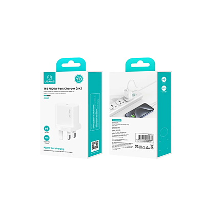 USAMS Fast Charger T65 PD20W CC227 USAMS Fast Charger T65 PD20W CC227