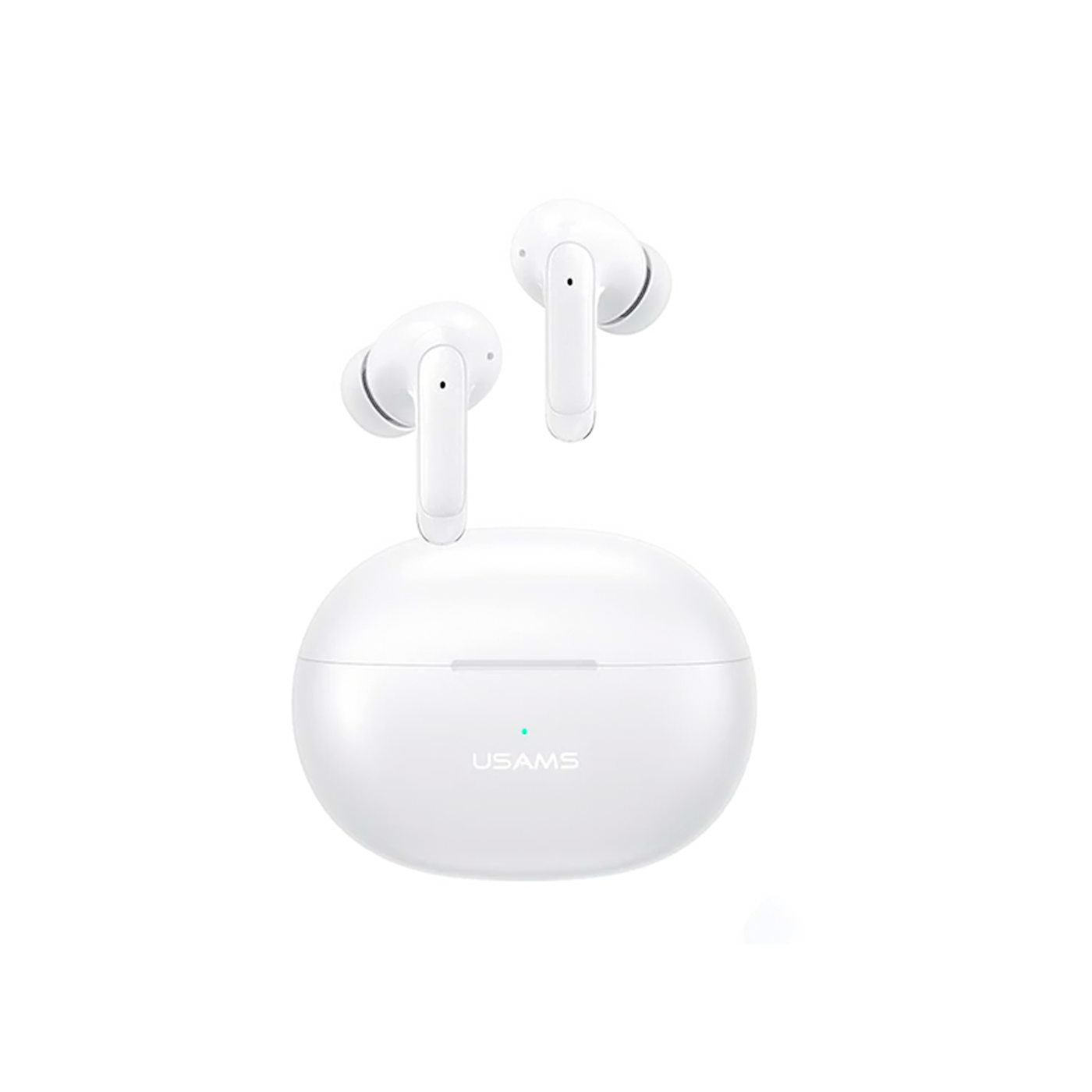 USAMS In-ear Bluetooth Handsfree Headphone with Charging Case White XD19W USAMS In-ear Bluetooth Handsfree Headphone with Charging Case White XD19W