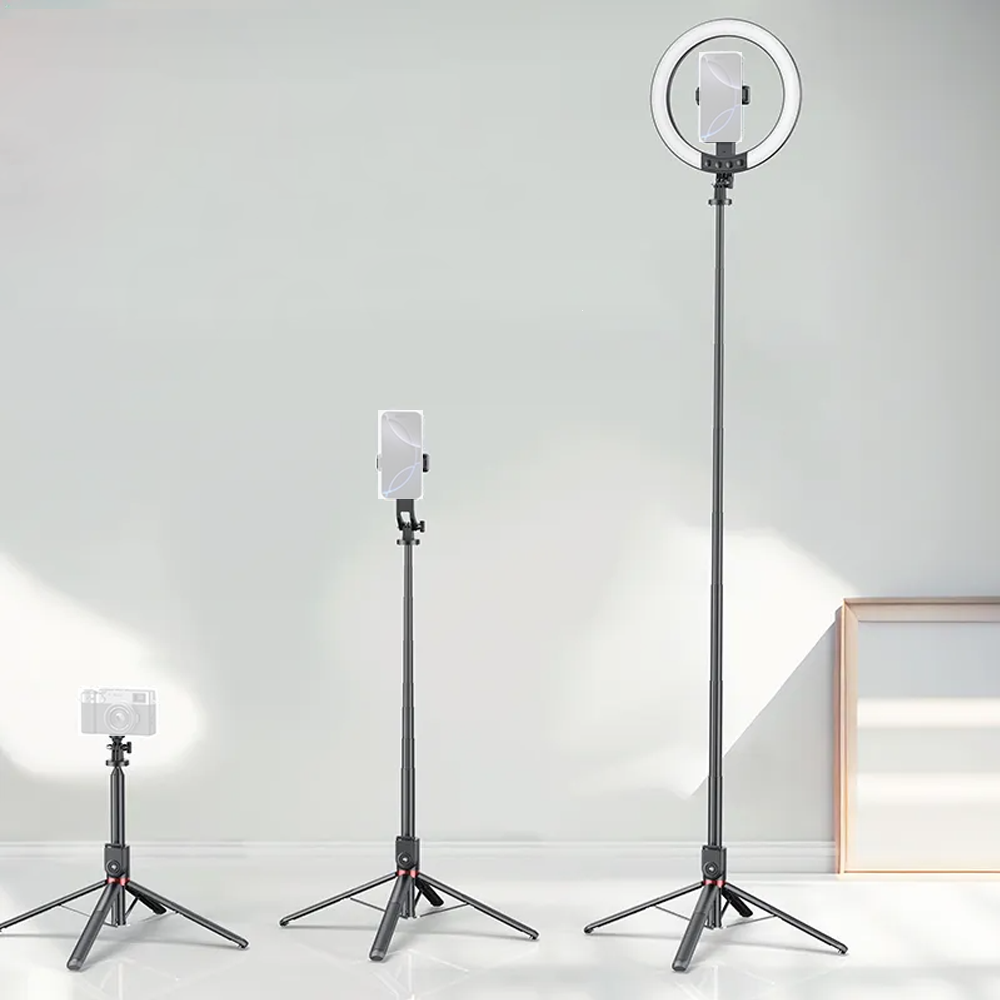 USAMS Livestream Stand with Fill Light – ZB323 10-inch Live Stream Stand With Fill Light 1200mAh Length: 2.3m Black USAMS Livestream Stand with Fill Light – ZB323 10-inch Live Stream Stand With Fill Light 1200mAh Length: 2.3m Black