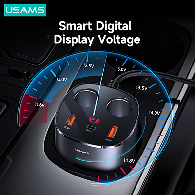 USAMS car charger Cigarette lighter socket splitter USCC151 USAMS car charger Cigarette lighter socket splitter USCC151