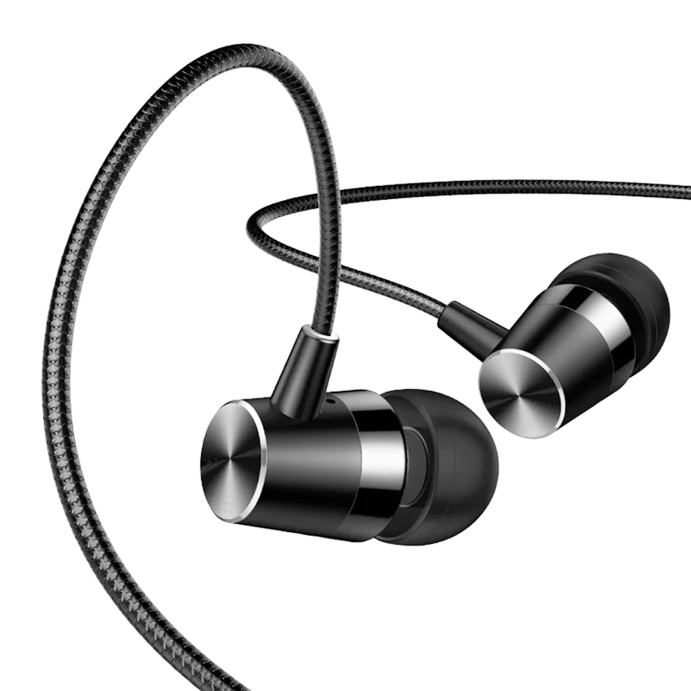 USAMS earphones with microphone EP-42, 3.5mm, 1.2m, black USAMS earphones with microphone EP-42, 3.5mm, 1.2m, black